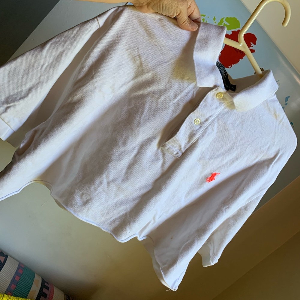 Crop polo top. Ralph Lauren